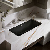 Iron Plains® 30" rectangular drop-in/undermount bathroom sink