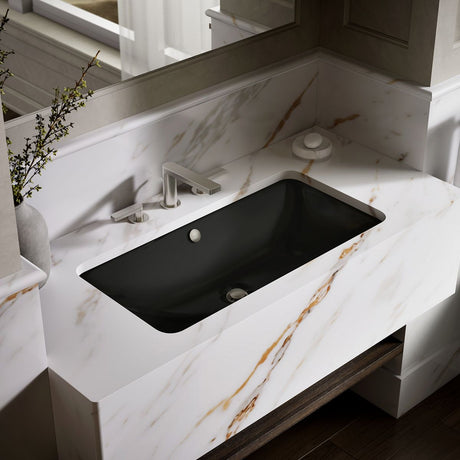 Iron Plains® 30" rectangular drop-in/undermount bathroom sink