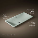 Iron Plains® 30" rectangular drop-in / undermount / vessel bathroom sink