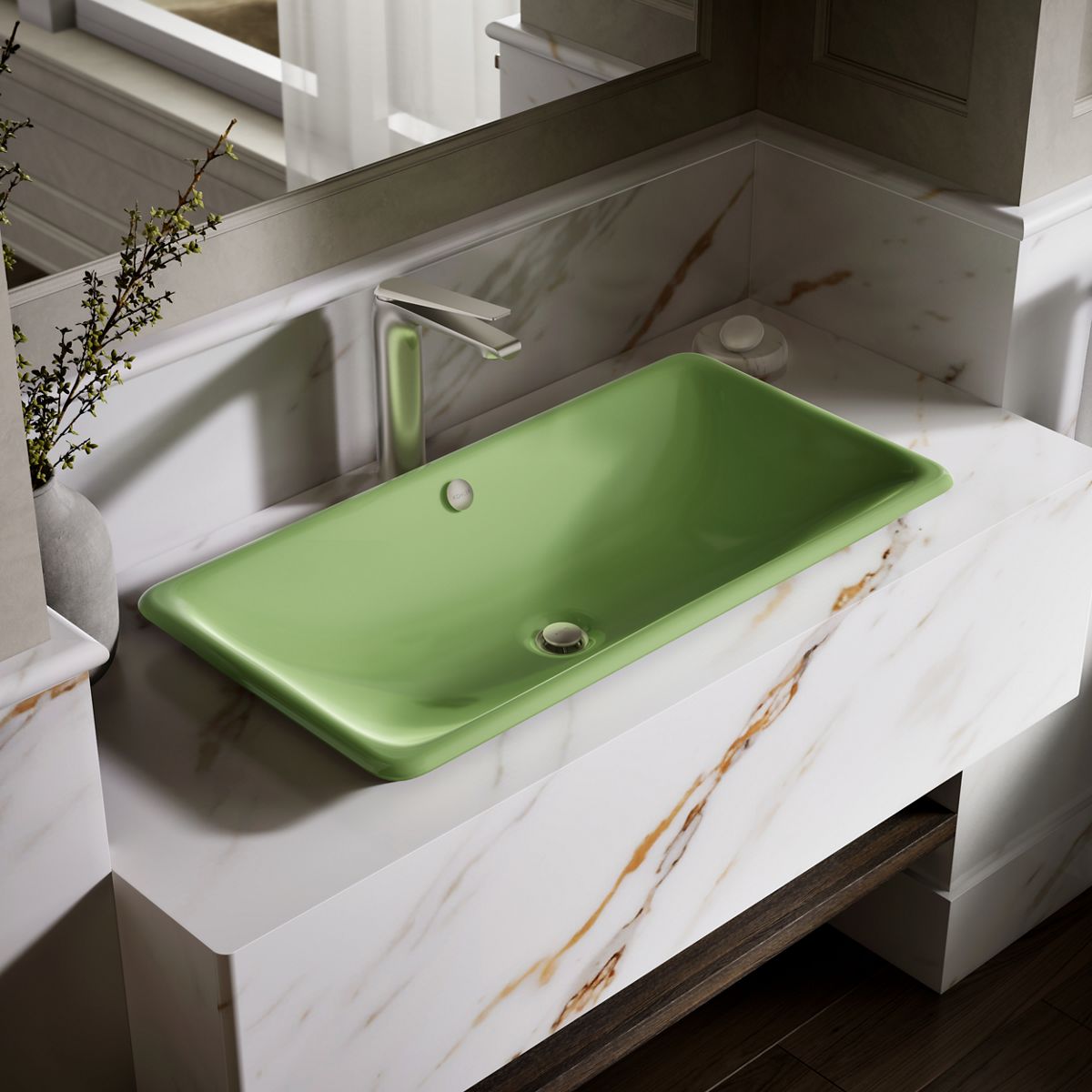 Iron Plains® 30" rectangular drop-in / undermount / vessel bathroom sink