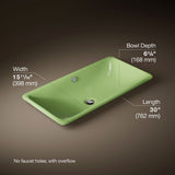 Iron Plains® 30" rectangular drop-in / undermount / vessel bathroom sink