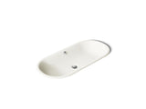Iron Plains® 33" oval drop-in/undermount bathroom sink