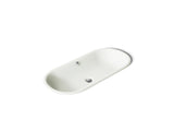 Iron Plains® 33" oval drop-in/undermount bathroom sink