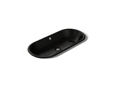 Iron Plains® 33" oval drop-in/undermount/vessel bathroom sink with Iron Black painted underside