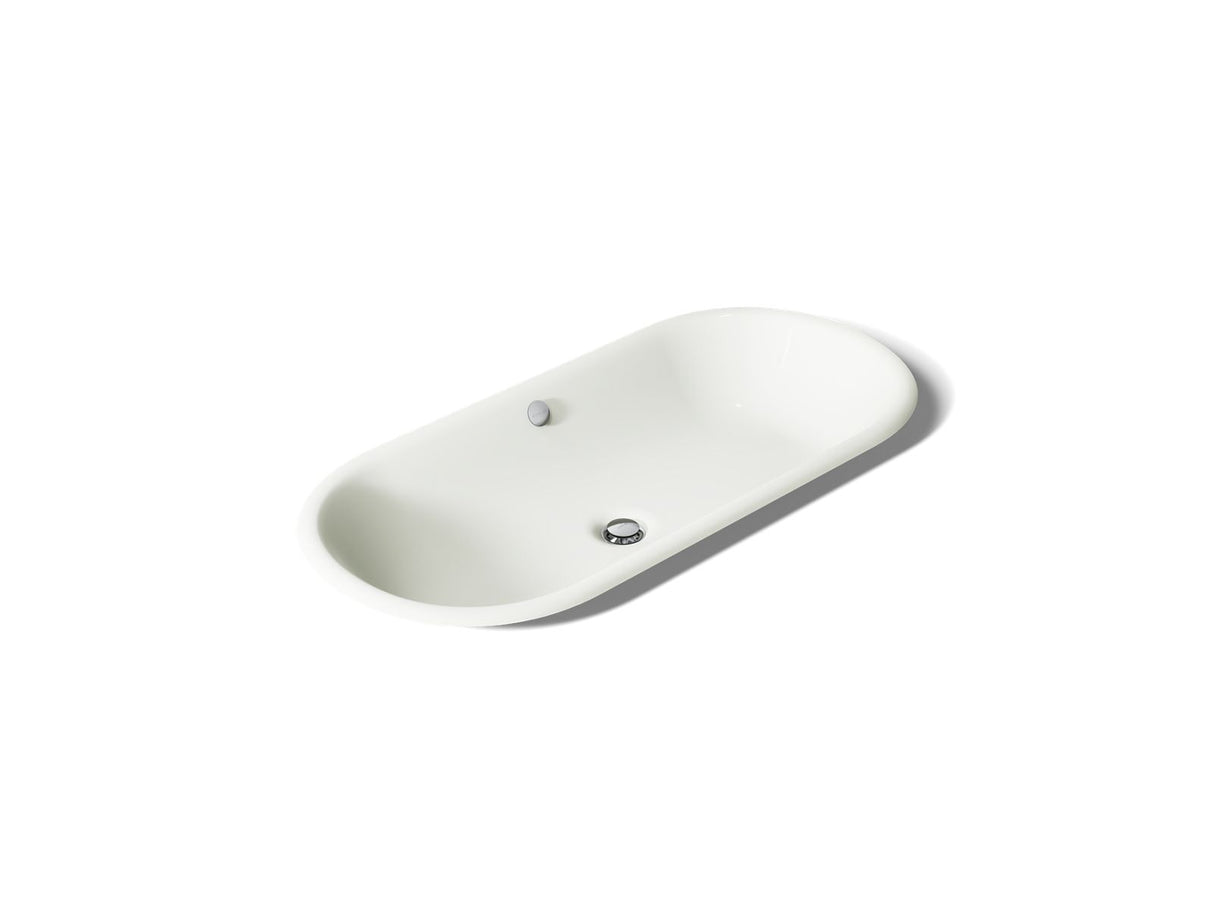 Iron Plains® 33" oval drop-in/undermount/vessel bathroom sink with Iron Black painted underside