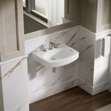 Pinoir® 22" oval wall-mount bathroom sink