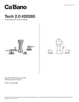 4 Hole bidet with vacuum breaker