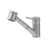 Pull-out dual steam mode kitchen faucet