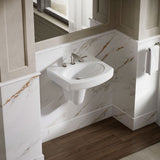 Pinoir® 22" oval wall-mount bathroom sink