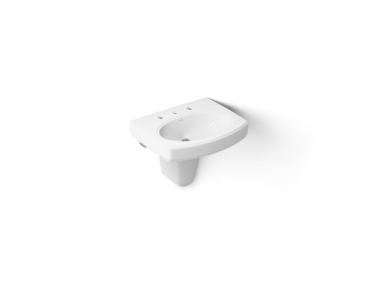 Pinoir® 22" oval wall-mount bathroom sink
