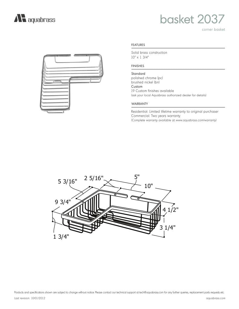 Corner basket