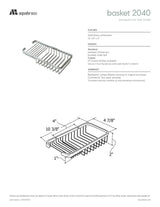 Rectangular two level basket