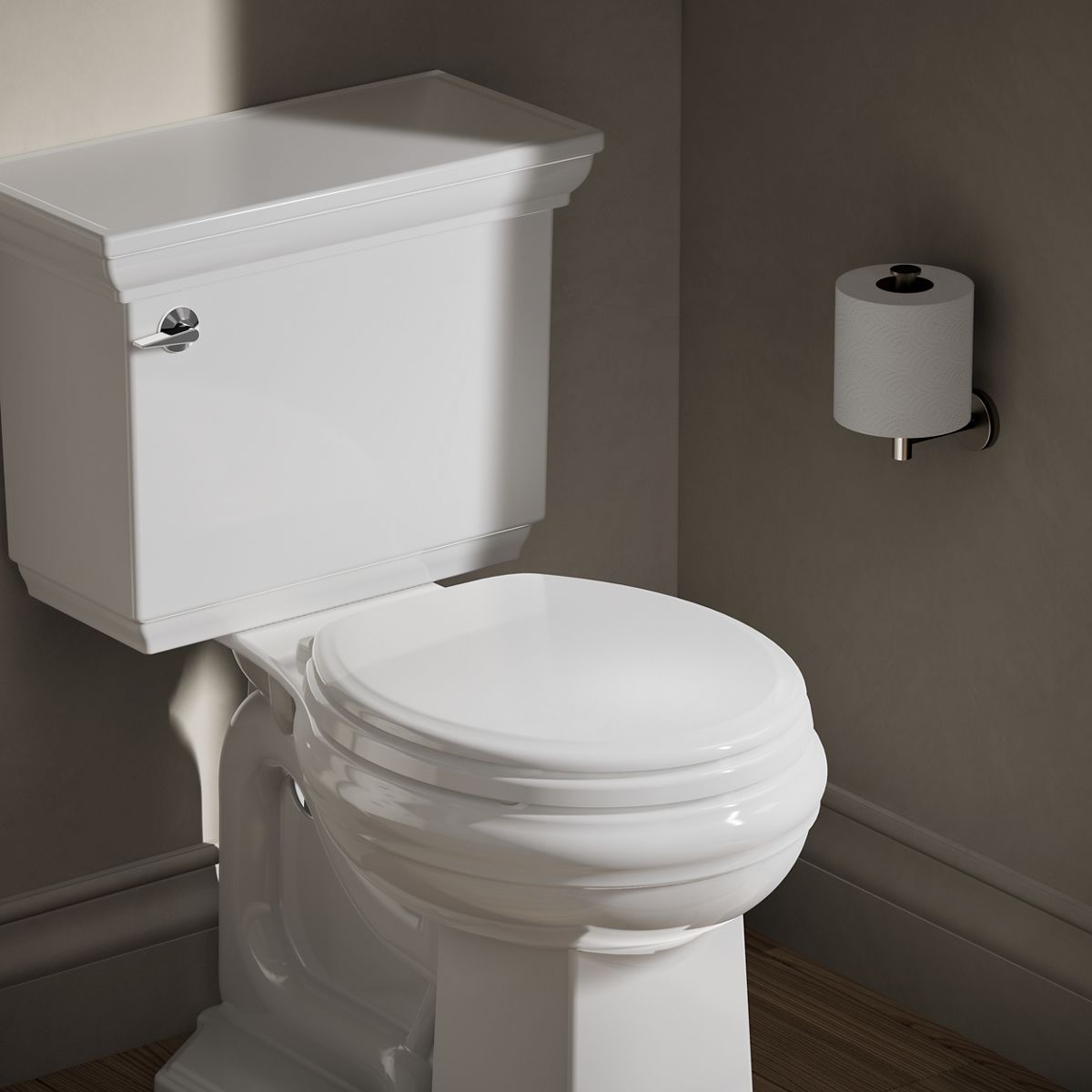 Ridgewood® Quiet-Close™ round-front toilet seat