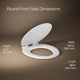 Ridgewood® Quiet-Close™ round-front toilet seat