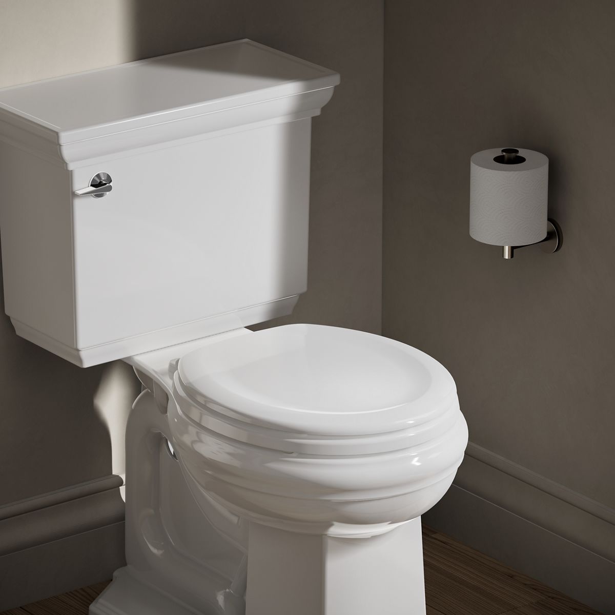 Stonewood® Quiet-Close™ round-front toilet seat