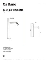 Tall singe hole basin faucet