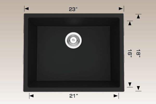 Granite Sinks 23" X 18" X 10" 205023s