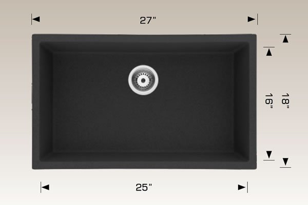 Granite Sinks 27" X 18" X 9" 205027s