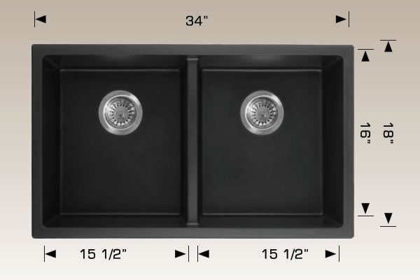 Granite Sinks 34" X 18" X 9 1/2" 205053m