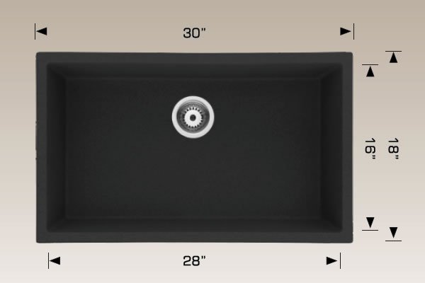 Granite Sinks 30" X 18" X 9 1/2" 205059s
