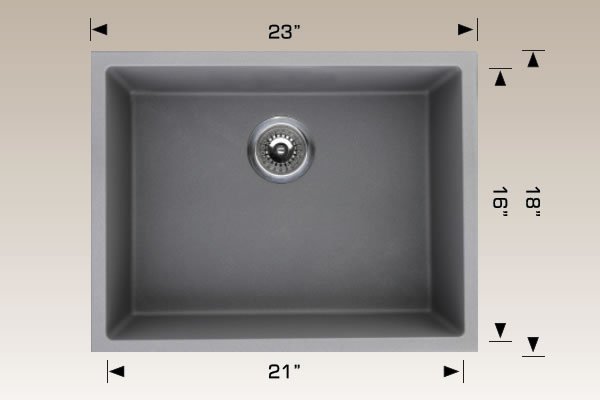 Granite Sinks 23" X 18" X 10" 205123s