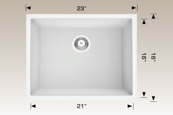 Granite Sinks 23" X 18" X 10" 205323s