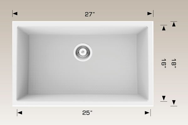 Granite Sinks 27" X 18" X 9" 205327s