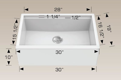 Bosco 205330M Apron Front Kitchen Sink