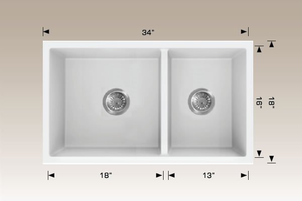 Granite Sinks 34" X 18" X 9 1/2" 205351m