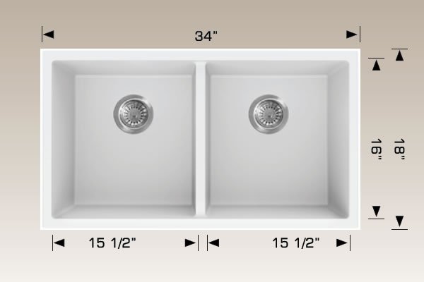 Granite Sinks 34" X 18" X 9 1/2" 205353m