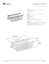 Rectangular basket with razor handle