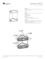 Two tier triangular basket