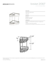 Two tier triangular basket