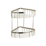 Aquabrass 11 1/2" Two-Tier Triangular Bathroom Basket - image 2