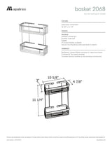 Two tier rectangular basket