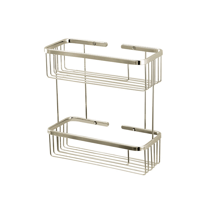 Two tier rectangular basket