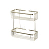 Aquabrass 10 3/4" Two-Tier Rectangular Bathroom Basket - image 2