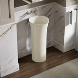Veil™ 16" pedestal bathroom sink, no overflow
