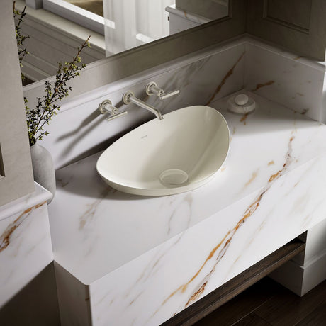 Veil™ 21" oval vessel bathroom sink, no overflow