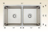 Stainless Steel Sinks 31" X 18" X 9" 207117