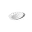 Serif® 22-1/4" oval drop-in bathroom sink