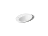 Serif® 22-1/4" oval drop-in bathroom sink