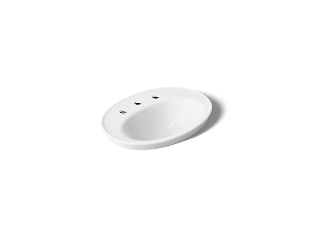Serif® 22-1/4" oval drop-in bathroom sink