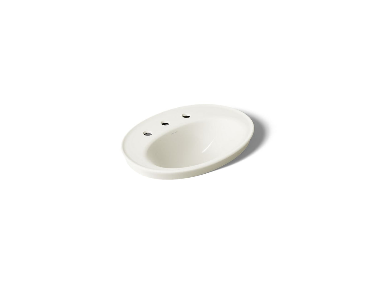 Serif® 22-1/4" oval drop-in bathroom sink