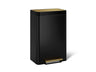 13-gallon stainless steel step trash can