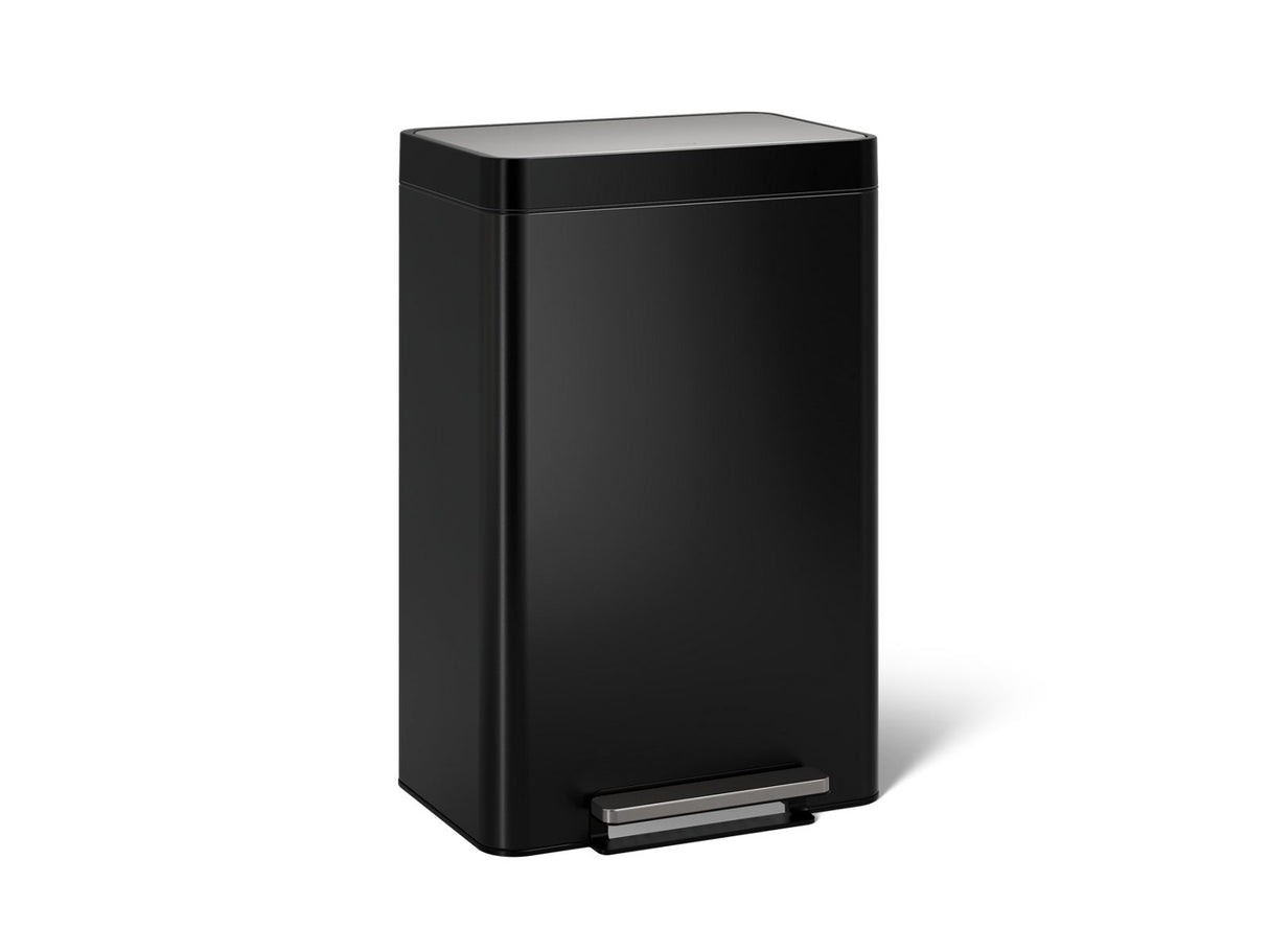 13-gallon stainless steel step trash can