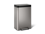 13-gallon stainless steel step trash can