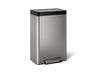 13-gallon stainless steel step trash can