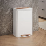 13-gallon stainless steel step trash can