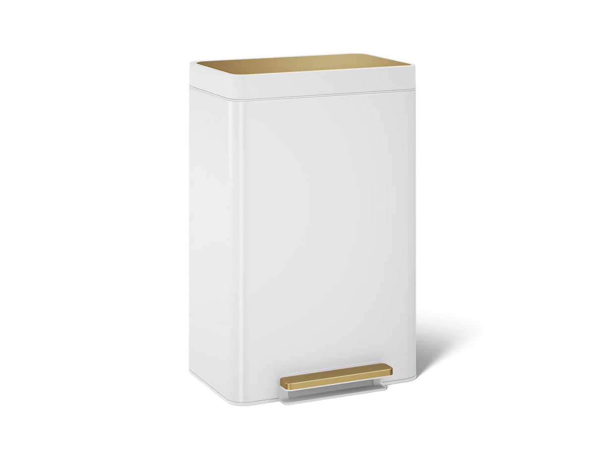 13-gallon stainless steel step trash can